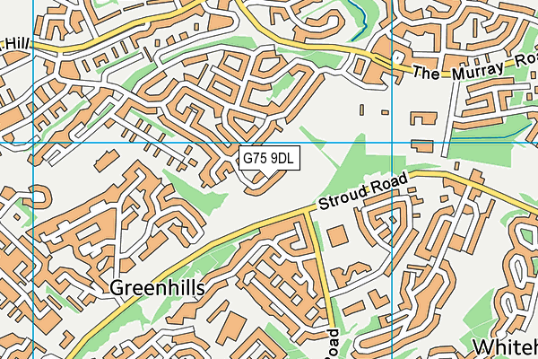 G75 9DL map - OS VectorMap District (Ordnance Survey)