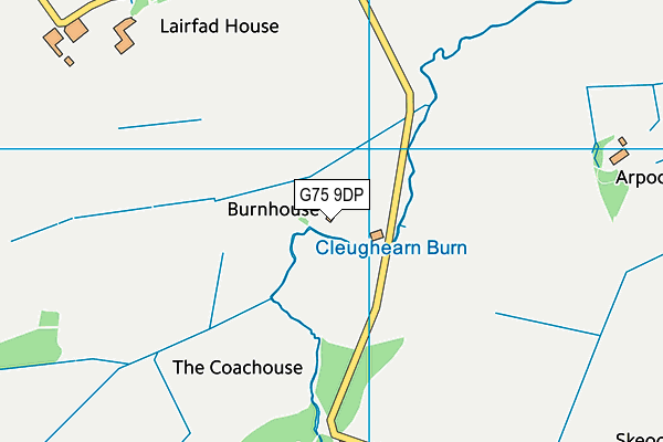 G75 9DP map - OS VectorMap District (Ordnance Survey)