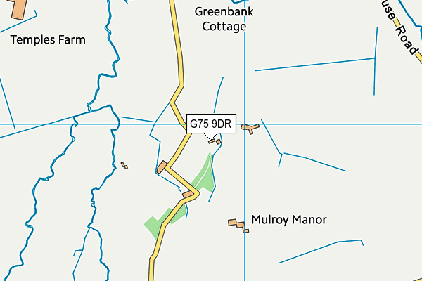 G75 9DR map - OS VectorMap District (Ordnance Survey)