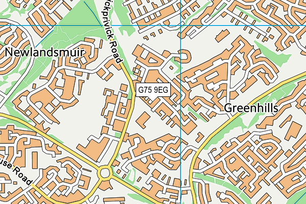 G75 9EG map - OS VectorMap District (Ordnance Survey)