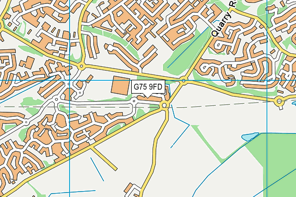 G75 9FD map - OS VectorMap District (Ordnance Survey)