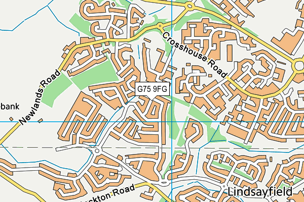 G75 9FG map - OS VectorMap District (Ordnance Survey)