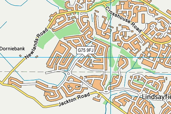 G75 9FJ map - OS VectorMap District (Ordnance Survey)