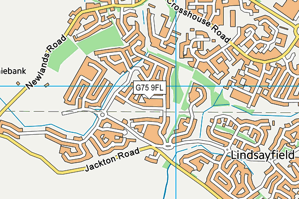 G75 9FL map - OS VectorMap District (Ordnance Survey)