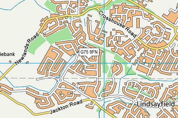 G75 9FN map - OS VectorMap District (Ordnance Survey)