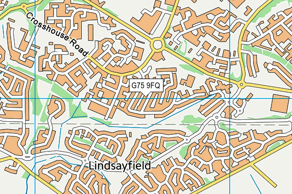 G75 9FQ map - OS VectorMap District (Ordnance Survey)