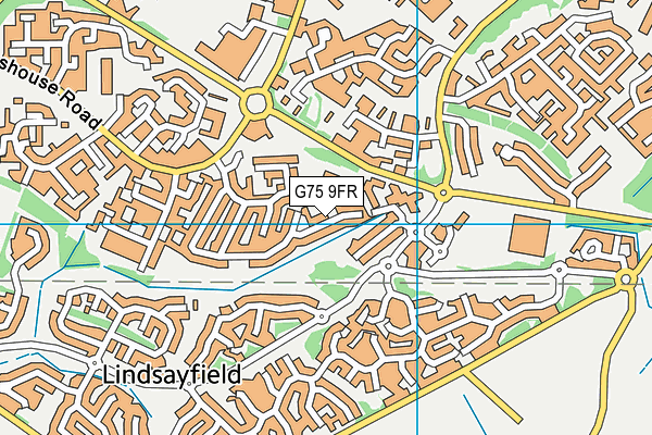 G75 9FR map - OS VectorMap District (Ordnance Survey)