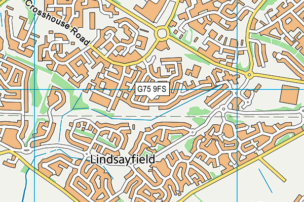 G75 9FS map - OS VectorMap District (Ordnance Survey)