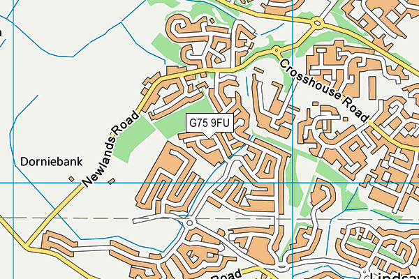 G75 9FU map - OS VectorMap District (Ordnance Survey)