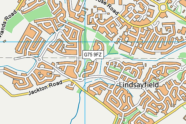 G75 9FZ map - OS VectorMap District (Ordnance Survey)