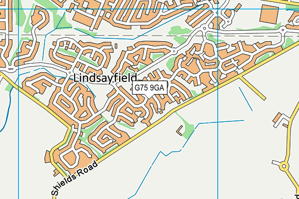 G75 9GA map - OS VectorMap District (Ordnance Survey)