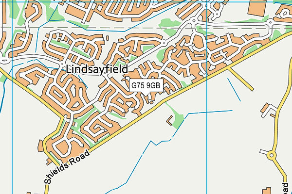 G75 9GB map - OS VectorMap District (Ordnance Survey)