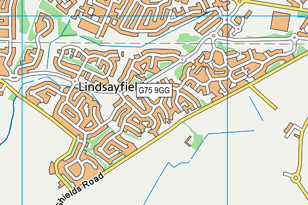 G75 9GG map - OS VectorMap District (Ordnance Survey)
