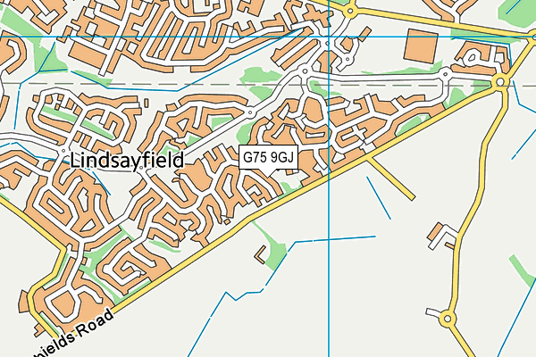 G75 9GJ map - OS VectorMap District (Ordnance Survey)