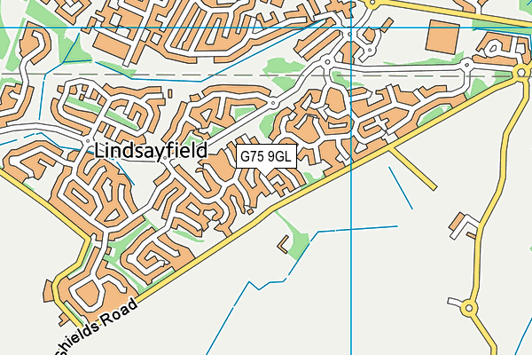 G75 9GL map - OS VectorMap District (Ordnance Survey)