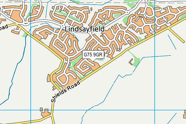 G75 9GR map - OS VectorMap District (Ordnance Survey)