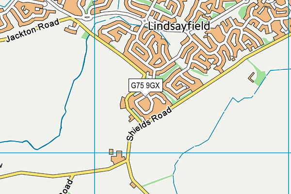 G75 9GX map - OS VectorMap District (Ordnance Survey)