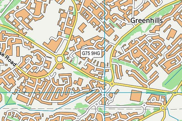 G75 9HG map - OS VectorMap District (Ordnance Survey)