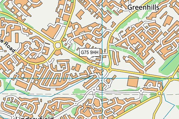 G75 9HH map - OS VectorMap District (Ordnance Survey)