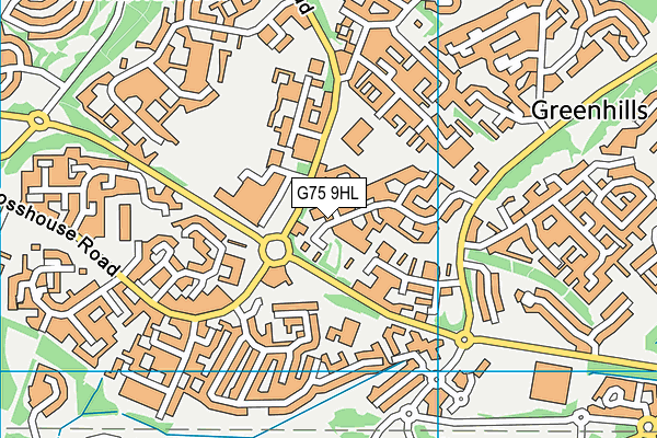 G75 9HL map - OS VectorMap District (Ordnance Survey)