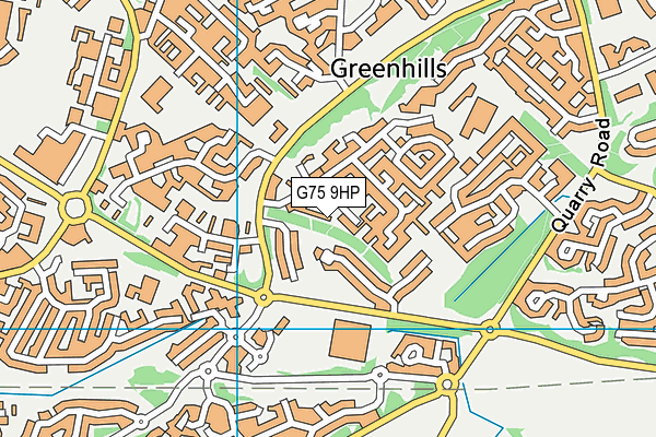 G75 9HP map - OS VectorMap District (Ordnance Survey)