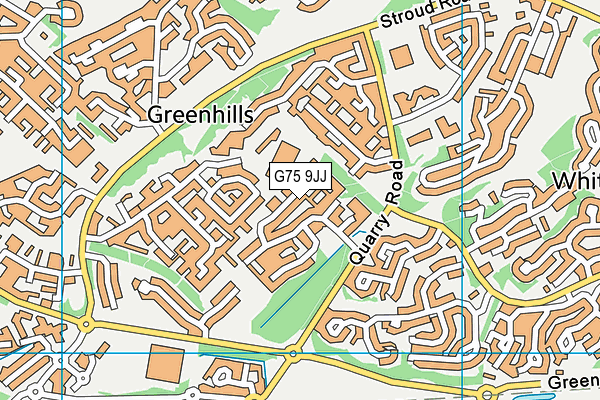 G75 9JJ map - OS VectorMap District (Ordnance Survey)