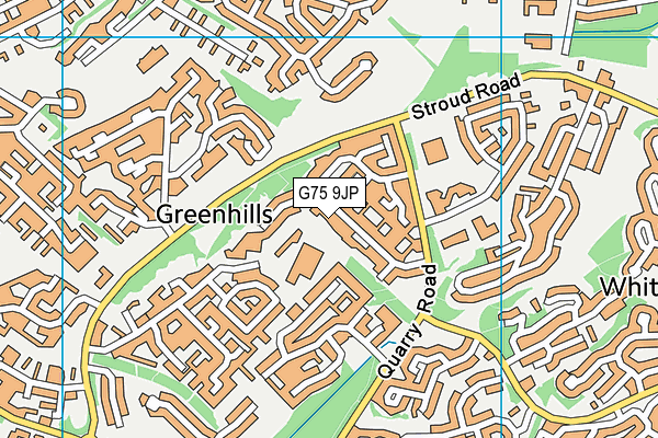 G75 9JP map - OS VectorMap District (Ordnance Survey)