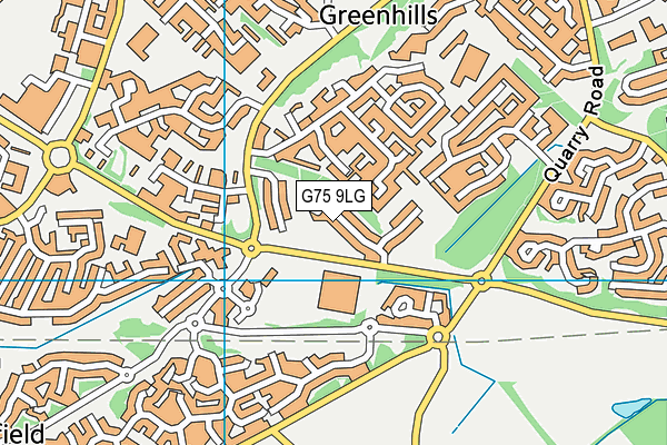 G75 9LG map - OS VectorMap District (Ordnance Survey)