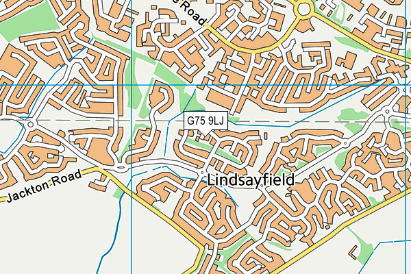 G75 9LJ map - OS VectorMap District (Ordnance Survey)