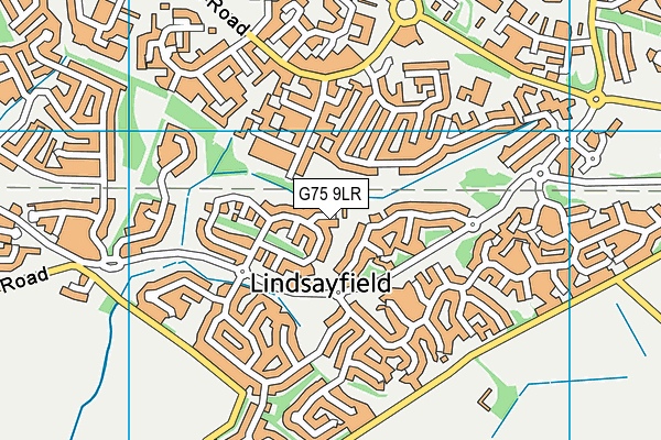 G75 9LR map - OS VectorMap District (Ordnance Survey)