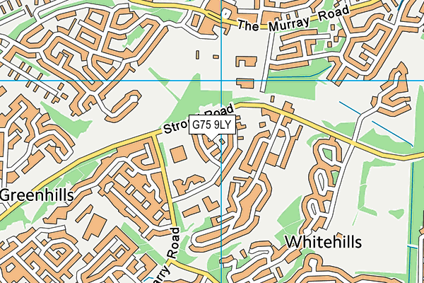 G75 9LY map - OS VectorMap District (Ordnance Survey)