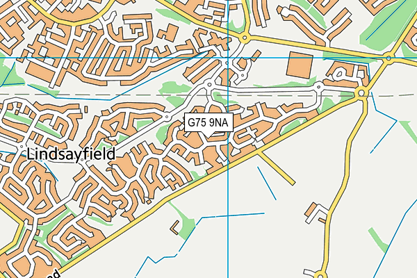 G75 9NA map - OS VectorMap District (Ordnance Survey)