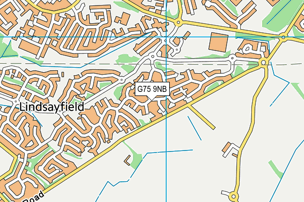 G75 9NB map - OS VectorMap District (Ordnance Survey)