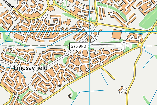 G75 9ND map - OS VectorMap District (Ordnance Survey)