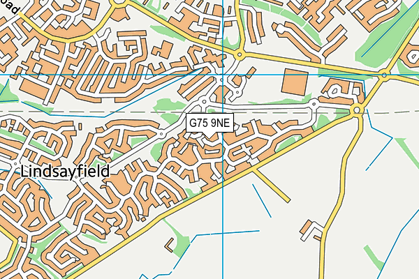 G75 9NE map - OS VectorMap District (Ordnance Survey)