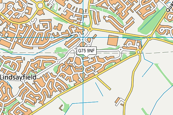 G75 9NF map - OS VectorMap District (Ordnance Survey)
