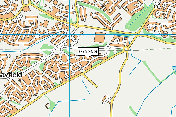 G75 9NG map - OS VectorMap District (Ordnance Survey)