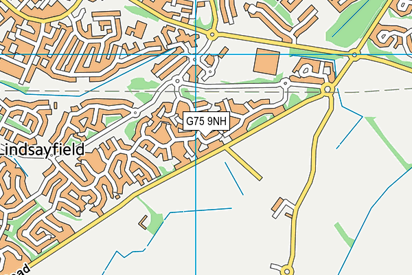 G75 9NH map - OS VectorMap District (Ordnance Survey)