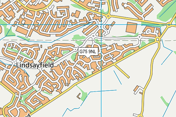 G75 9NL map - OS VectorMap District (Ordnance Survey)