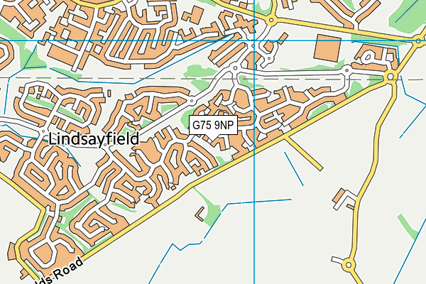 G75 9NP map - OS VectorMap District (Ordnance Survey)