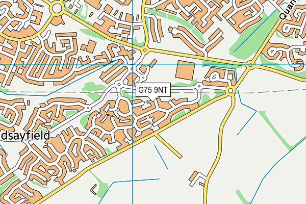 G75 9NT map - OS VectorMap District (Ordnance Survey)