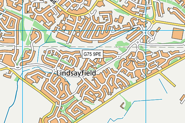 G75 9PE map - OS VectorMap District (Ordnance Survey)