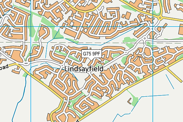 G75 9PF map - OS VectorMap District (Ordnance Survey)