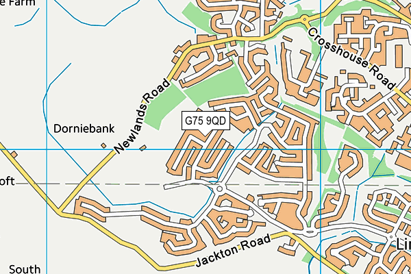 G75 9QD map - OS VectorMap District (Ordnance Survey)