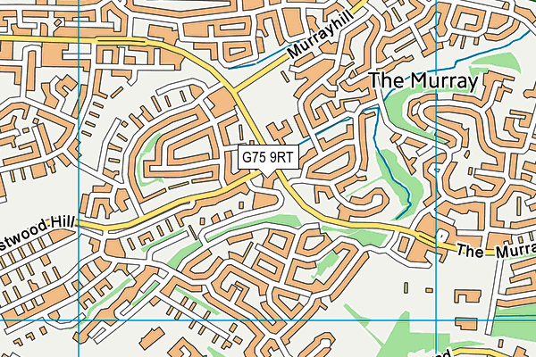 G75 9RT map - OS VectorMap District (Ordnance Survey)