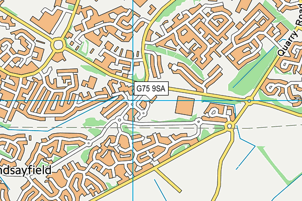 G75 9SA map - OS VectorMap District (Ordnance Survey)