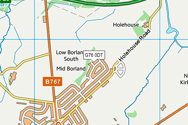 G76 0DT map - OS VectorMap District (Ordnance Survey)