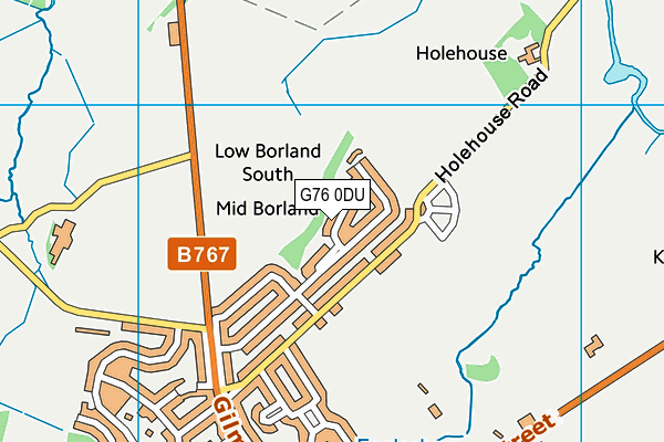 G76 0DU map - OS VectorMap District (Ordnance Survey)