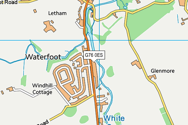 G76 0ES map - OS VectorMap District (Ordnance Survey)