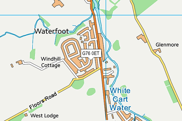 G76 0ET map - OS VectorMap District (Ordnance Survey)